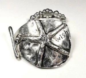 PULSERA PLAYA MODA NÁUTICA ARTESANA DESEO ESTRELLA DE MAR PIRATAS PALANCA ELÁSTICA - Imagen 1 de 3