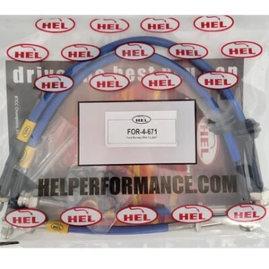 HEL PERFORMANCE FORD MONDEO MK4 2.0 2.3 2.5 S/S BRAIDED BRAKE LINES HOSES PIPES - Picture 1 of 3
