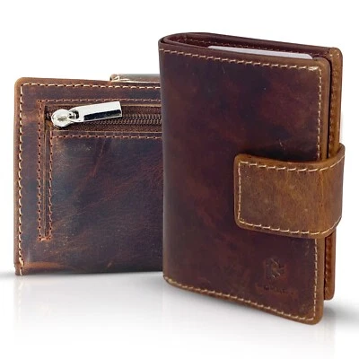 Porta Carte di Credito RFID Portafoglio Uomo Slim Portafoglio Leggero Piccolo - Immagine 1 di 4