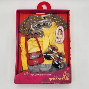 Our Generation Dress & Purse Outfit For 18" Doll To Our Heart's Content Ages 3+ - Picture 1 of 5
