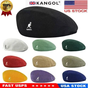 Kangol Breathable Beret Hat Summer Newsboy Woven Flat Caps Casual For Men Women