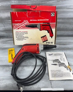 Milwaukee Drywall Screw Gun Heavy Duty Lightest Weight 6.5 Amp Motor 6742-20 - Picture 1 of 22