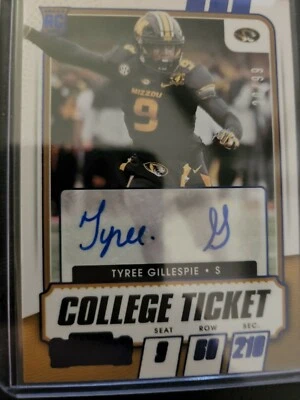 Tyree Gillespie 2021 Contenders Draft Picks Rookie RC AUTO  Blue Parrallel 20/99 - Image 1 of 2