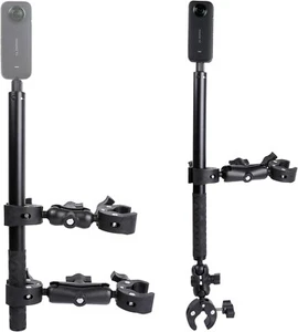 Motorcycle Mount kit for Insta360 One X4 X3 X2 RS Double Clamps Handlebar Holde - Picture 1 of 4