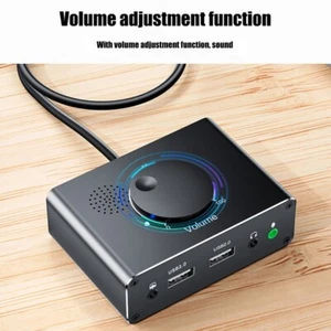 USB External Sound Card with 3.5mm Headphone Volumes Control External Sound Card - Afbeelding 1 van 8