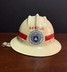 Hard Boiled E.D. Bullard Vtg Fiberglass Full Brim Hard Hat USAF Aux CAP Rescue