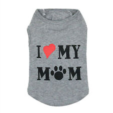 Pet Tank Top - Soft Dog Clothes Shirt Puppy Love Mom Costume for Yorkie Shih Tzu