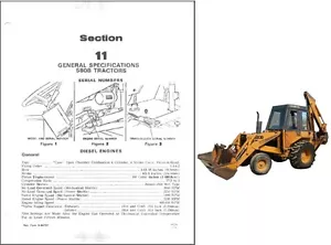 Case 580B Construction King Backhoe Loader Tractor Service Repair Manual CD - Picture 1 of 2