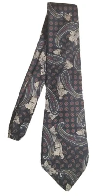 Мужской галстук Mikael York Collection разноцветный узор пейсли - Изображение 1 из 3