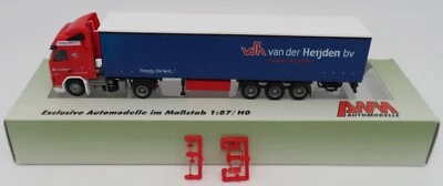 AWM Ho 1/87 Camion Volvo Fh 12 420CV Trasporto Van Der Heijden Bv #8372.02 Box - Immagine 1 di 4