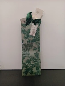 ECCOLO Weihnachten Urlaub grün Samt & Papier Weinflasche Geschenktüten 3 Stück NEU - Bild 1 von 7