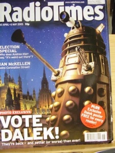 RADIO TIMES MAG APRIL MAI 2005 DALEK DR WHO ANHALTER WANDERFÜHRER ALAN TITCHMARSH - Bild 1 von 8