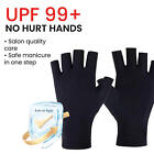 1-10 Pairs Anti-UV Gloves for Gel Nail Lamp UPF99+ Protection Fingerless Gloves