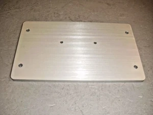 Aluminum Base plate 8" x 4-1/8" x 1/4" for Crafts Projects Lamp Steampunk - Imagen 1 de 9
