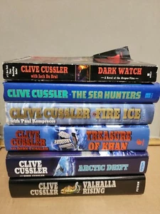 Clive Cussler Hardcover Books lot of 6 5 Hardback 1 paperback  - Imagen 1 de 5