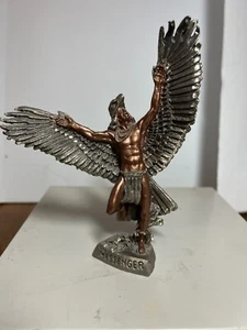 Masterworks Fine Pewter "EAGLE DANCER” Sculpture Figurine 1992 Signed P. Sedlow - Picture 1 of 11