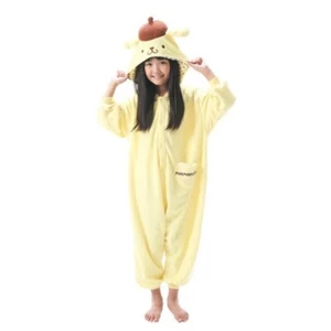 SAZAC Sanrio Pompompurin Kids Costume Fleece Kigurumi Cosplay  110 - Picture 1 of 6