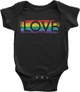 Threadrock Baby Gay Pride Rainbow LOVE Kleinkind Body 6 Monate - Bild 1 von 2