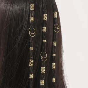 80pcs Metal Cuff Clips Dreadlocks Beads Hair Braid Tubes Accessories for Braids - Picture 1 of 12