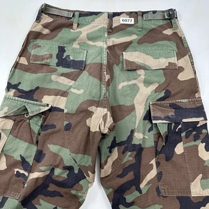 VTG USGI Ripstop Woodland Camo Cargo Pants Men Small 30x30 M81 BDU Military - Picture 1 of 13