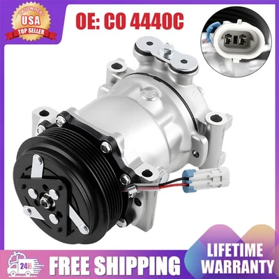 AC A/C Compressor Fits 1996-2000 Chevrolet C1500 C2500 C3500 K1500 K2500 Tahoe Foto 1 de 4
