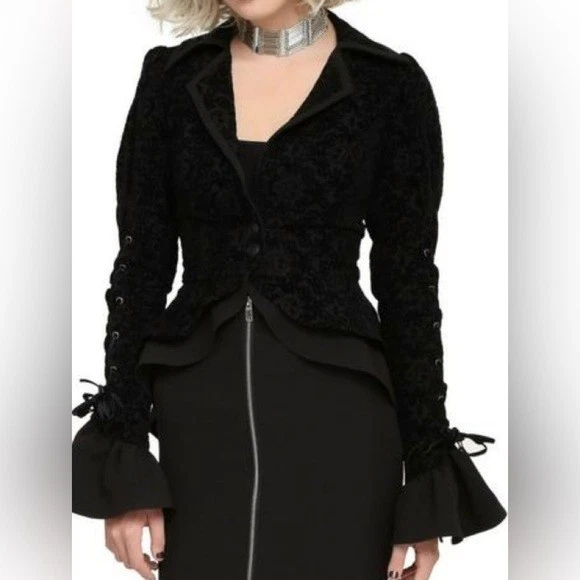 Hot Topic ночь перед Рождеством куртка костюм Jack 4XL готический черный - Изображение 1 из 4