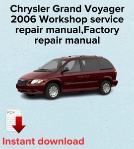 Chrysler Grand Voyager 2006 manual de reparación de servicio de taller, manual de reparación de fábrica - Imagen 1 de 3