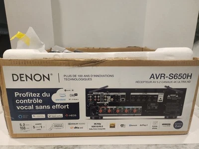 Denon AVR-S650H 5.2 Channel 340W 4k Dolby Digital Receiver - Image 1 of 4