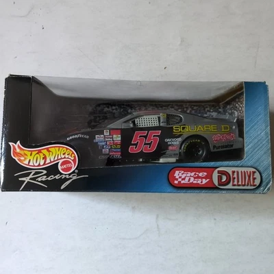 Autographed Hot Wheels #55 KENNY WALLACE Aerosmith Square D NASCAR Deluxe 1/24 - Image 1 of 4