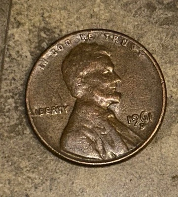 1961 Error SMS Penny class VI “L” in liberty traces rim Denver mint small D  - Image 1 of 2