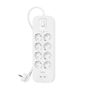 Multiprise 8 Prises avec Interrupteur Belkin SRB004VF2M [2 m] - Afbeelding 1 van 3