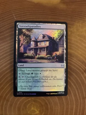 Vorstadtparadies Magic The Gathering Foil L185 SPM Land  - Bild 1 von 3