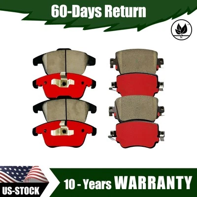 Front & Rear D1375+D1779 Ceramic Brake Pads Fit for Volkswagen Passat 2016-2017 - Imagem 1 de 4