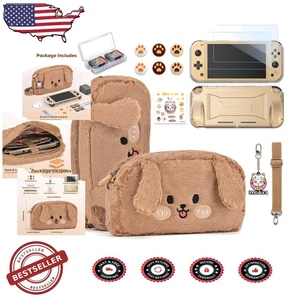 Switch Lite Case 14-in-1 Bundle mit Plüsch Hundetasche, Displayschutzfolie, Spielhalter - Bild 1 von 9