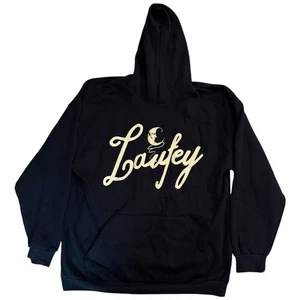 Laufey A Matter of Time Tour '25 Black Hoodie 2XL Exclusive Merch In Hand - Picture 1 of 7