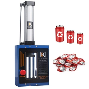 Trituradora de latas neumática con alimentación automática para latas de aluminio de 12 oz y 16 oz, montaje en pared... - Imagen 1 de 8