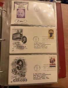 LOT OF 154 FIRST DAY Of ISSUE COVERS ENVELOPS 1966-1972 In Binder - Picture 1 of 24