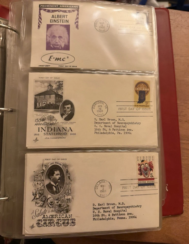 LOT OF 154 FIRST DAY Of ISSUE COVERS ENVELOPS 1966-1972 In Binder - Image 1 of 4