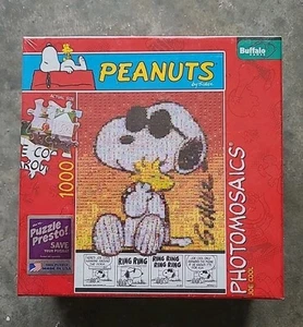 Peanuts Photomosaics Joe Cool 1000 Piece Puzzle Snoopy Woodstock SEALED (GSHF2) - Picture 1 of 4
