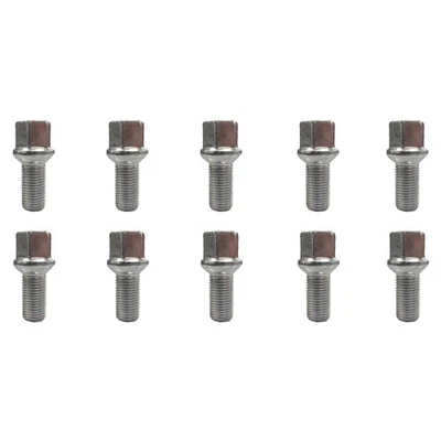 10x Wheel bolt M14x1.5 ball seat R13 Silver for Seat Alhambra II 71 Alhambra II - Image 1 of 4