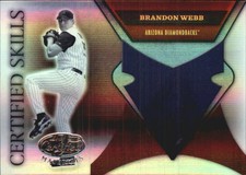 2005 Leaf Certified Materials Skills Mirror Baseball Card #4 Brandon Webb