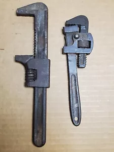 Fairmount Cleve Adjustable Monkey Wrench & 8" Pipe Wrench - OLD - Picture 1 of 4