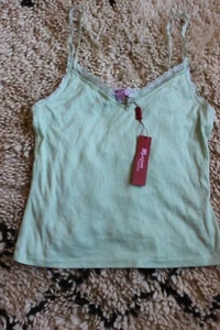 Monsoon Women's Green Lace Trim Camisole Top Size UK 18 EUR 46 - Picture 1 of 4
