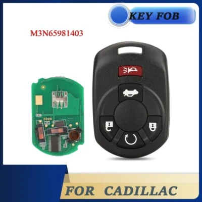 Remote Key Control For Cadillac STS 2005 2006 2007 5Buttons Smart M3N65981403 - Image 1 of 4