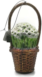Basket of Paperwhites Spring Garden Flower Christmas Tree Ornament Eric Cortina - Picture 1 of 9