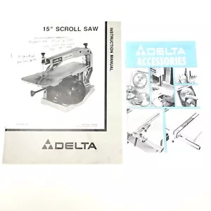 Vintage Delta 15 Zoll Dekupiersäge Bedienungsanleitung OVP 1987 - Bild 1 von 7