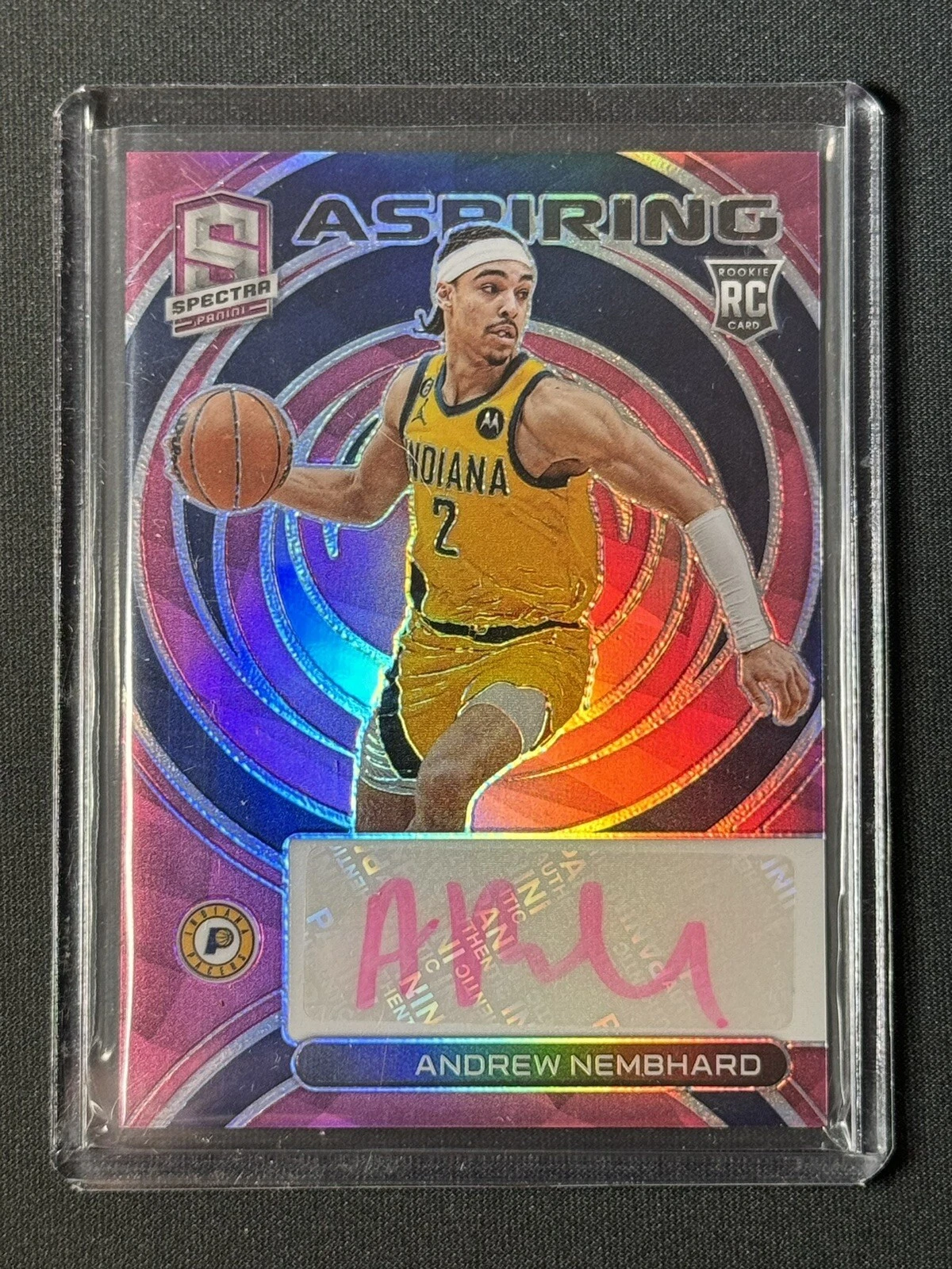 2022-23 Panini Spectra ANDREW NEMBHARD Aspiring Autographs RC Pink /25 #AA-ANH