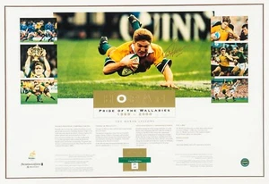 Tim Horan Pride Of The Wallabies Hand Signed limited edition print Campese Eales - Picture 1 of 1