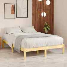 Bed Frame Solid Wood Pine 140x200 cm vidaXL