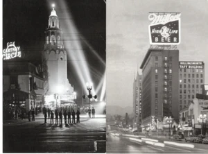 Los Angeles Library Retro Postcards Lot of 2 Signs Of Life CIty of Neon Series - Picture 1 of 2